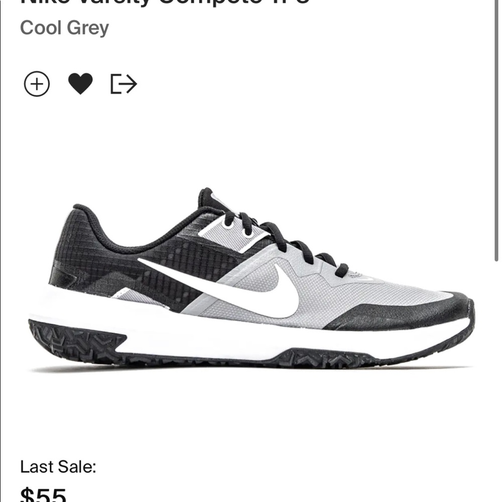 **** SOLD*** Brand new Mens Nike Varsity Compete size 10 1/2